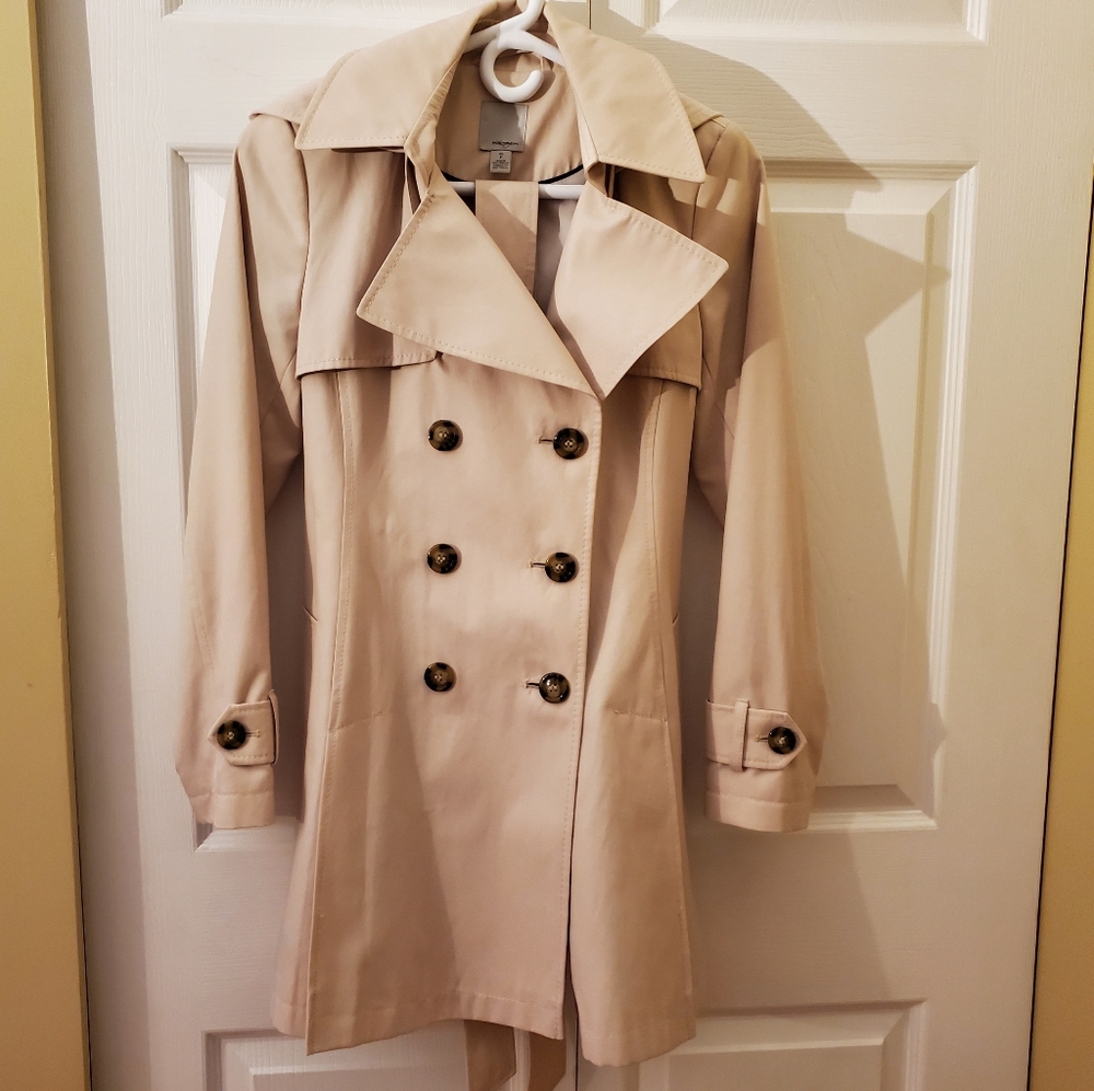 Halogen Double-Breasted Trench Coat